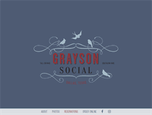 Tablet Screenshot of graysonsocial.com